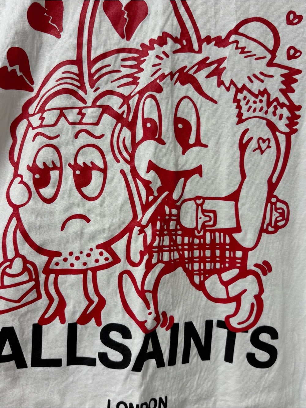 ALLSAINTS Graphic cherry breakup tshirt - Picture 14 of 16